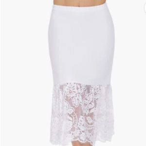 Subuteay Half Slips for Under Dresses Slip Skirt for Women Lace Trim Underskrit